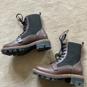 Rag & Bone Brown Shiloh Combat Boots Size 5